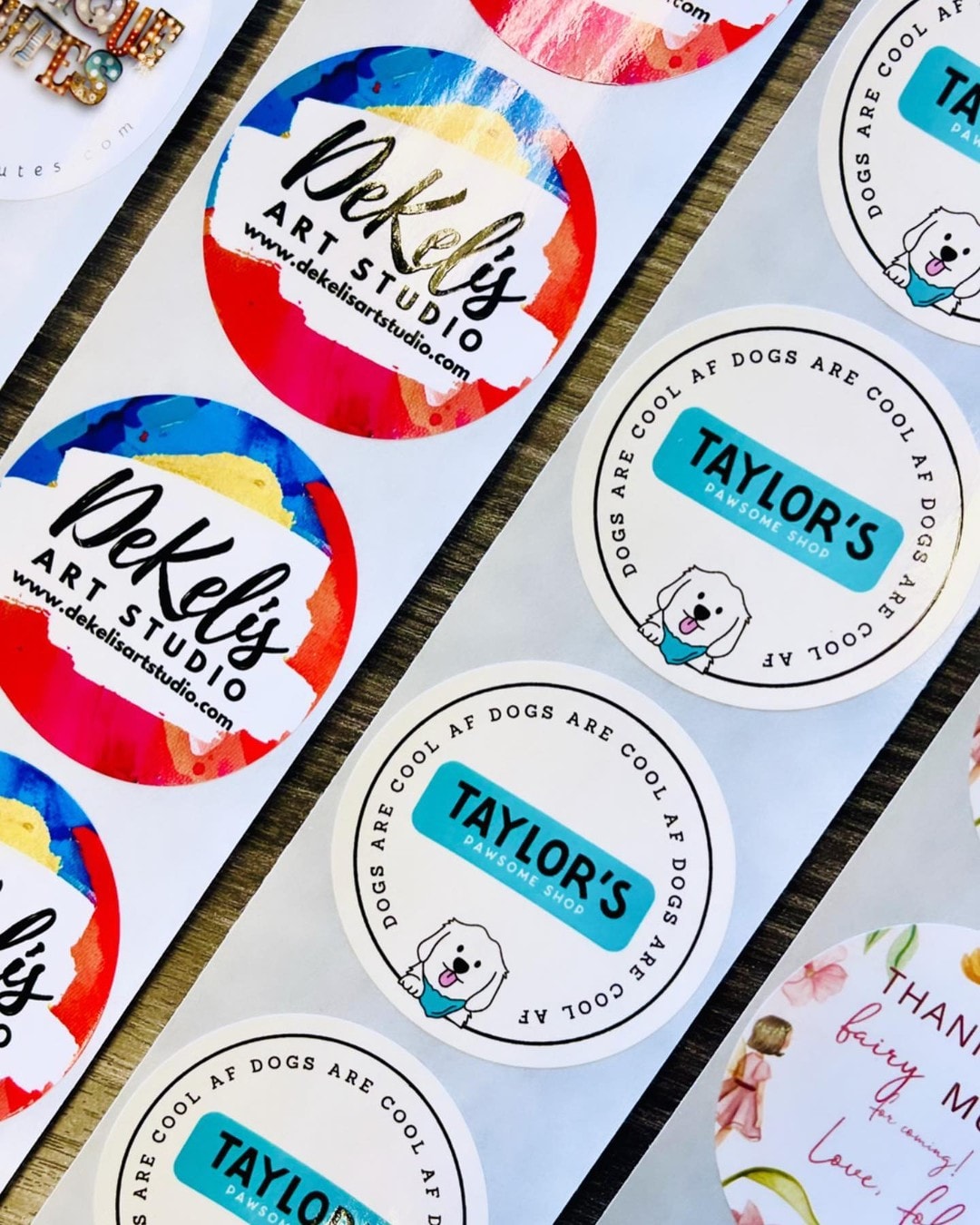 Custom printing by Sierra Stickers